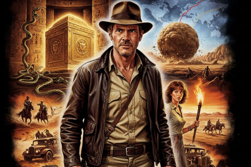 Caçadores da Arca Perdida (1981) Indiana Jones Harrison Ford e Steven Spielberg reinventaram o cinema de aventura. 15 Caçadores da Arca Perdida
