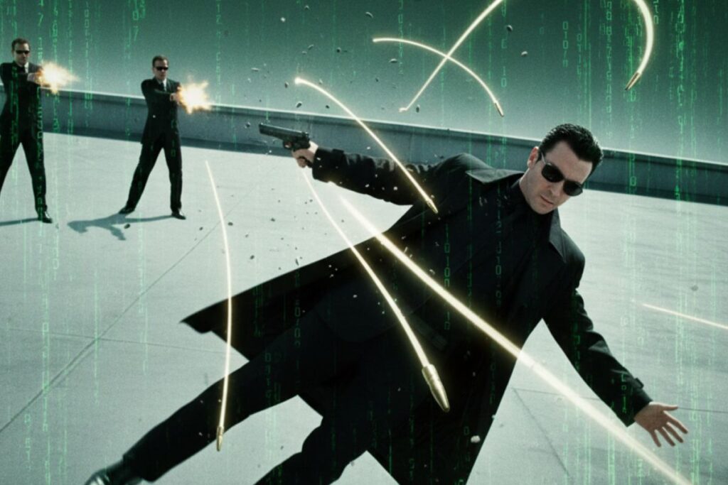 Matrix (1999) Filosofia e tecnologia com lutas revolucionárias e efeitos visuais inéditos. 14 Matrix
