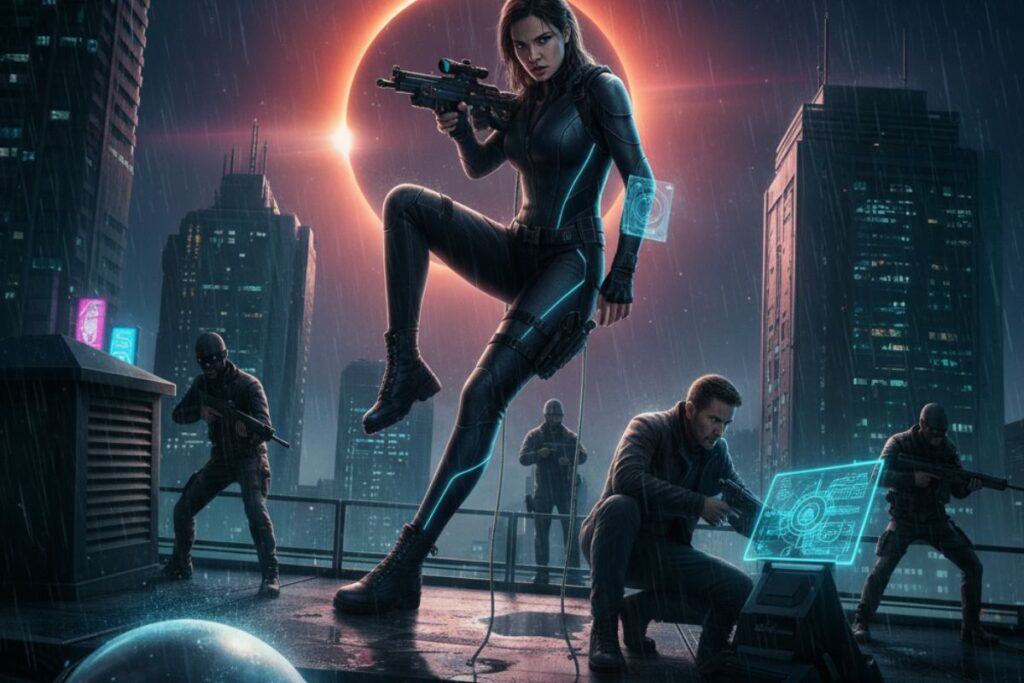 Operação Eclipse um grupo secreto tenta impedir um ataque global antes do nascer do sol. 14 Operação Eclipse um grupo secreto tenta impedir um ataque global antes do nascer do sol.