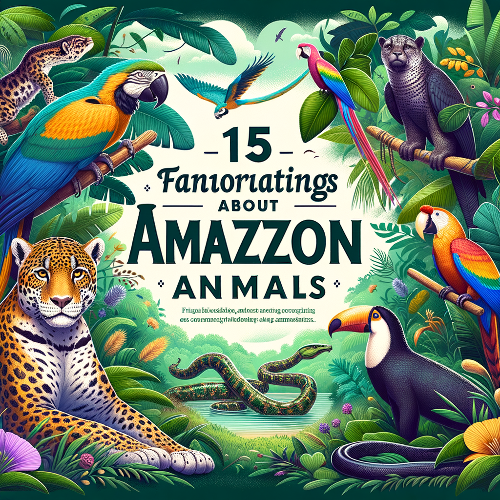 animais do Amazonas illustration for 15 Curiosidades Fascinantes sobre os Animais da Amazônia