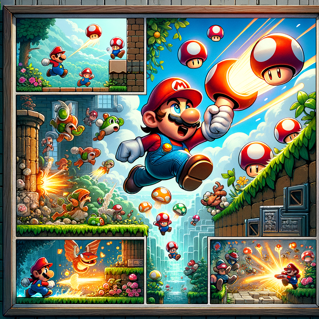 Super Mario Bros Wonder illustration for Super Mario Bros. Wonder versão Switch 2: melhorias gráficas e novidades