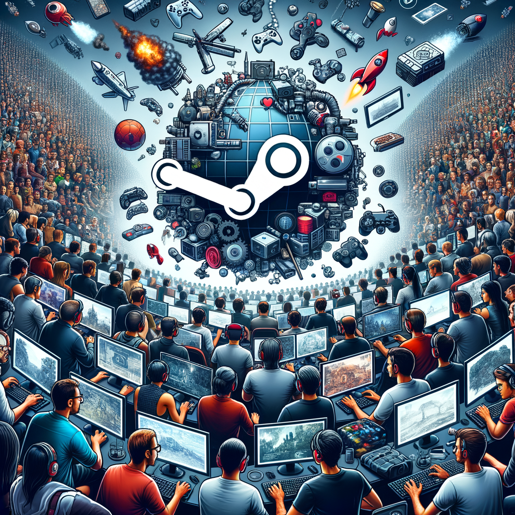 jogadores simultâneos Steam illustration for Top jogos da Steam com maior número de jogadores simultâneos