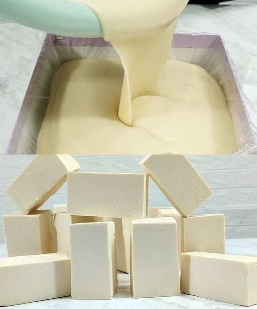 Fiz sabão em barra com a incrível mistura de dois ingredientes